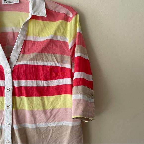 7th Avenue Design Studio New York and Company Multicolor Blouse Shirt - Picture 5 of 7